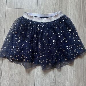 Jumping Beans Tulle Stars Print Scooter Skort Navy Silver Size 6